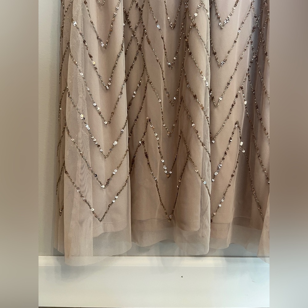 Bhldn Blaise Maxi Beaded Dress Blush / Beige - Picture 8 of 8
